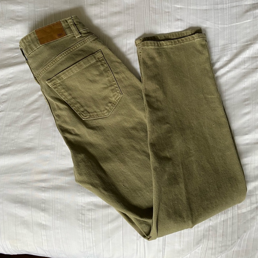 Zara Green Jeans